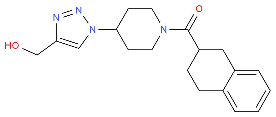 {1-[1-(1,2,3,4-tetrahydro-2-naphthalenylcarbonyl)-4-piperidinyl]-1H-1,2,3-triazol-4-yl}methanol_Molecular_structure_CAS_)