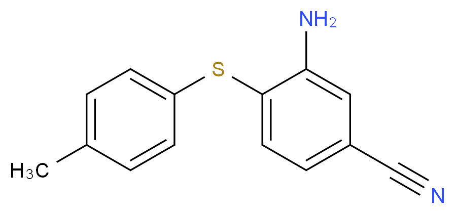 3-Amino-4-[(4-methylphenyl)sulfanyl]-benzenecarbonitrile_Molecular_structure_CAS_)