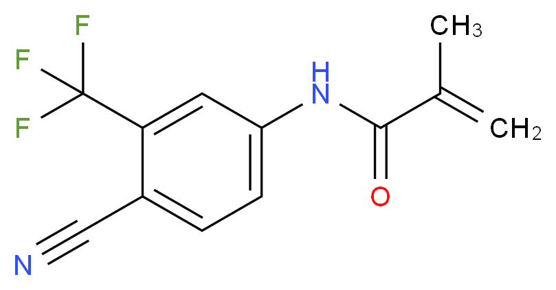 N-(4-Cyano-3-(trifluoromethyl)phenyl)methacrylamide_Molecular_structure_CAS_90357-53-2)