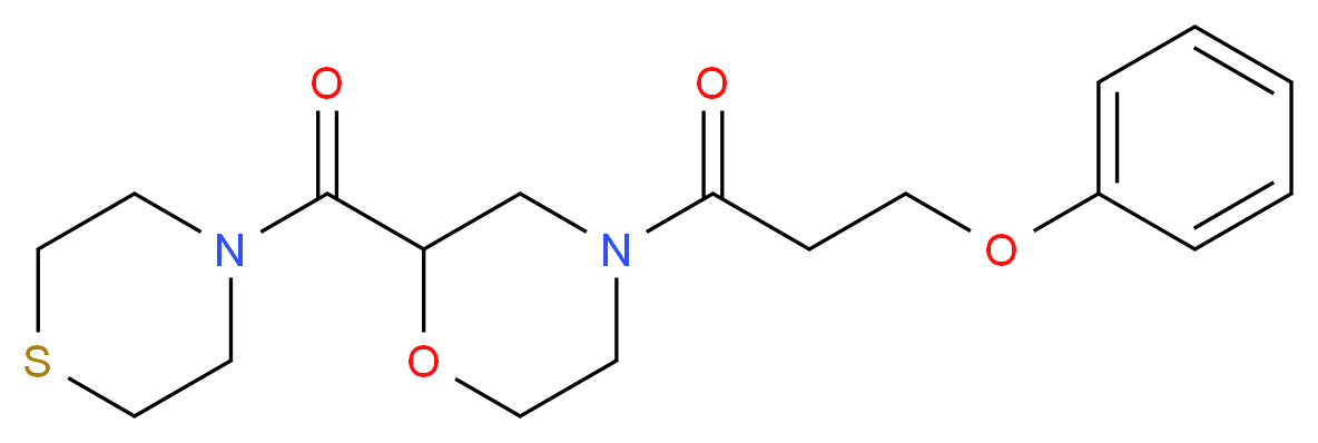 4-(3-phenoxypropanoyl)-2-(4-thiomorpholinylcarbonyl)morpholine_Molecular_structure_CAS_)
