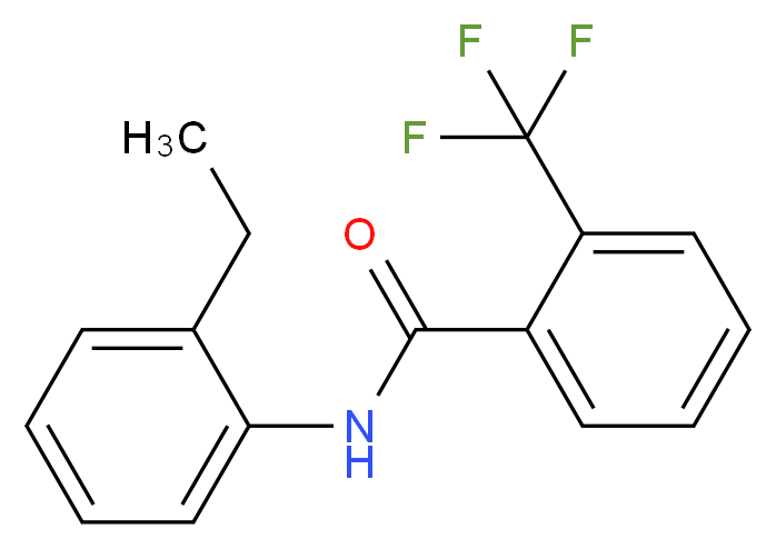 N-(2-Ethylphenyl)-2-(trifluoromethyl)benzamide_Molecular_structure_CAS_)