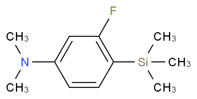 1-(Dimethylamino)-3-fluoro-4-(trimethylsilyl)benzene_Molecular_structure_CAS_)