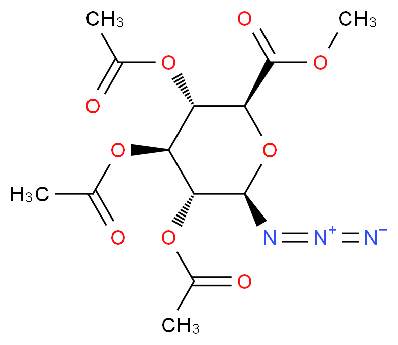 1-Azido-1-deoxy-D-galacturonate 2,3,4-Triacetate Methyl Ester_Molecular_structure_CAS_67776-38-9)