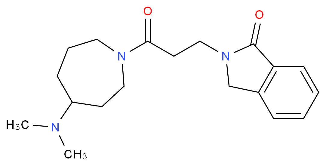 2-{3-[4-(dimethylamino)-1-azepanyl]-3-oxopropyl}-1-isoindolinone_Molecular_structure_CAS_)