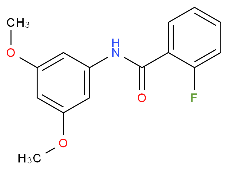 2-Fluoro-N-(3,5-dimethoxyphenyl)benzamide_Molecular_structure_CAS_305834-41-7)