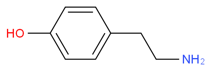 4-(2-aminoethyl)phenol_Molecular_structure_CAS_)