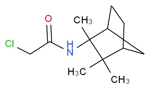 2-Chloro-N-(2,3,3-trimethyl-bicyclo[2.2.1]hept-2-yl)-acetamide_Molecular_structure_CAS_)