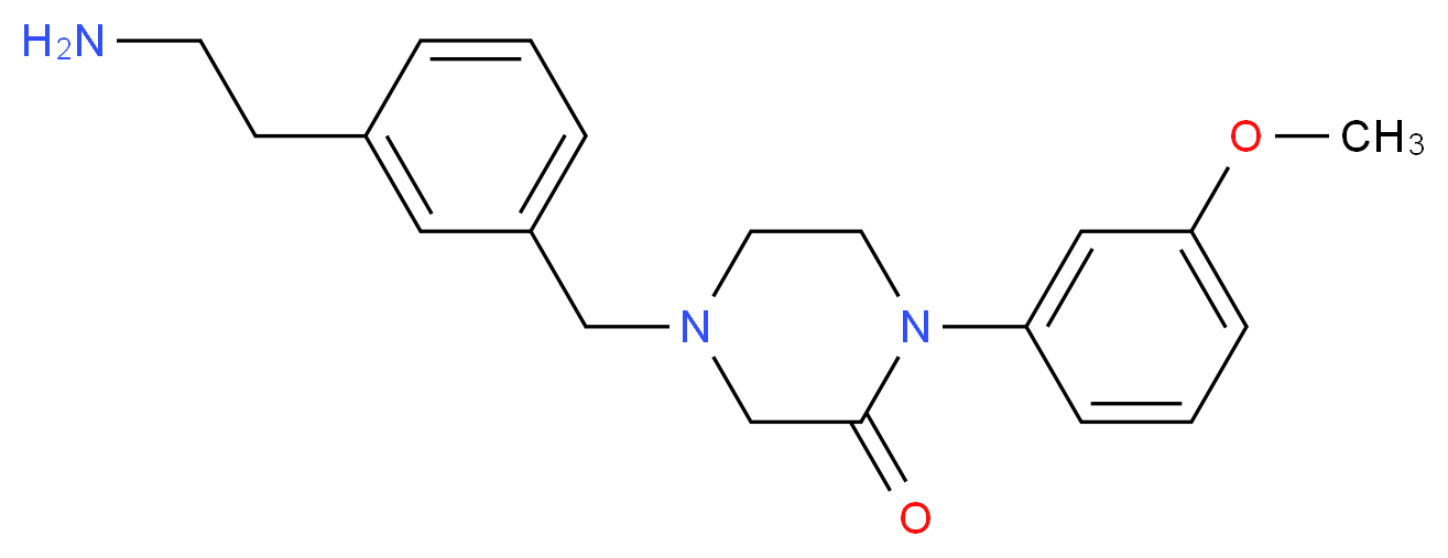 4-[3-(2-aminoethyl)benzyl]-1-(3-methoxyphenyl)-2-piperazinone_Molecular_structure_CAS_)