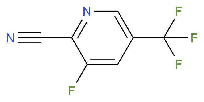 3-Fluoro-5-(trifluoromethyl)pyridine-2-carbonitrile_Molecular_structure_CAS_)