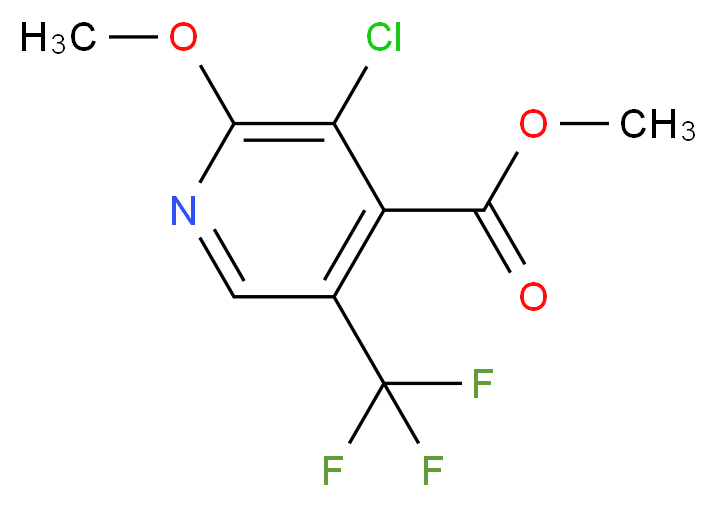 Methyl 3-chloro-2-methoxy-5-(trifluoromethyl)isonicotinate_Molecular_structure_CAS_)