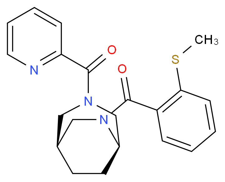 (1S*,5R*)-6-[2-(methylthio)benzoyl]-3-(pyridin-2-ylcarbonyl)-3,6-diazabicyclo[3.2.2]nonane_Molecular_structure_CAS_)