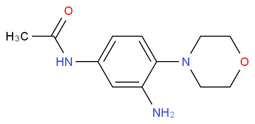N-(3-amino-4-morpholinophenyl)acetamide_Molecular_structure_CAS_)