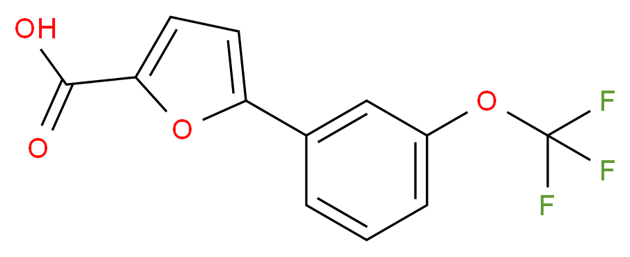 5-[3-(Trifluoromethoxy)phenyl]-2-furoic acid 97%_Molecular_structure_CAS_)