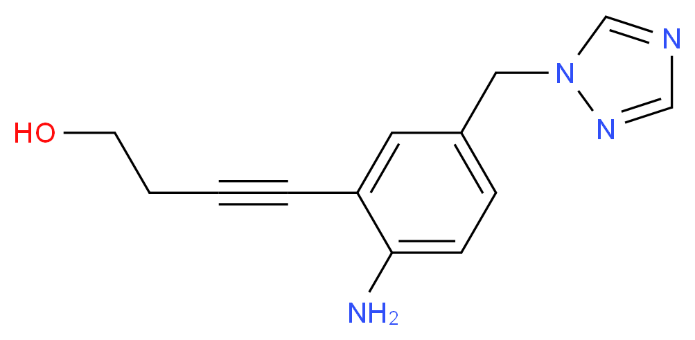 2-(1-Hydroxy-3-butynyl)-4-(1,2,4-triazolylmethyl)aniline_Molecular_structure_CAS_)