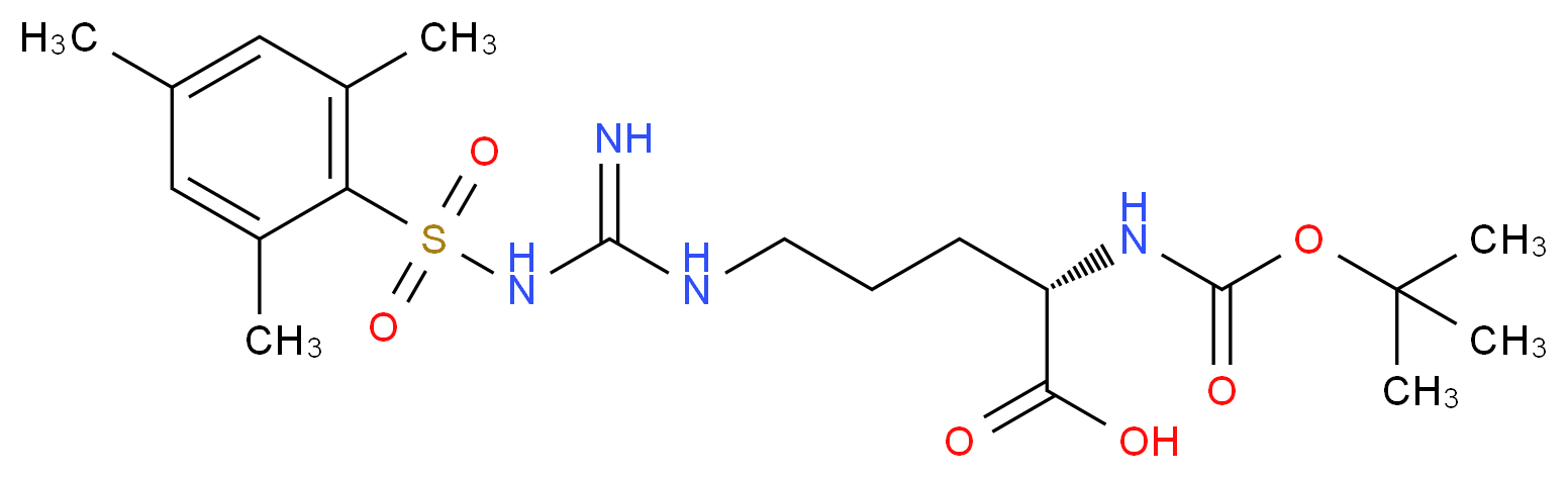 α-Boc-Arg(Nω-Mesitylenesulfonyl)-OH cyclohexylammonium salt_Molecular_structure_CAS_68262-71-5)