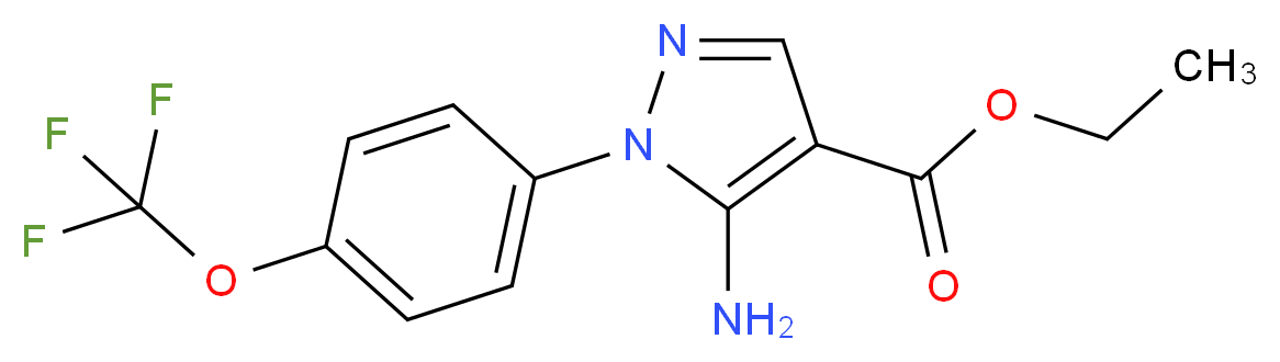 Ethyl 5-amino-1-[4-(trifluoromethoxy)phenyl]-1H-pyrazole-4-carboxylate_Molecular_structure_CAS_)