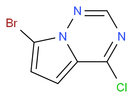 7-Bromo-4-chloropyrrolo[2,1-f][1,2,4]triazine_Molecular_structure_CAS_1269667-51-7)
