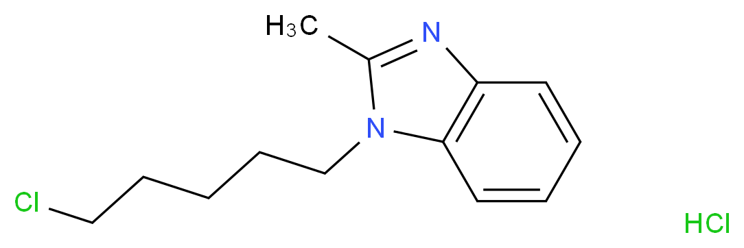 1-(5-chloropentyl)-2-methyl-1H-1,3-benzodiazole hydrochloride_Molecular_structure_CAS_)
