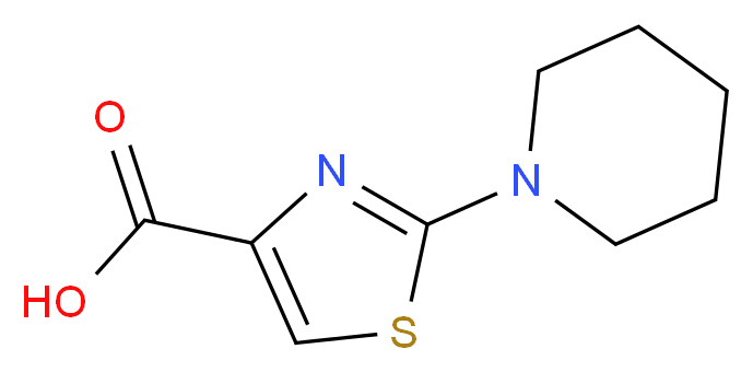 2-Piperidin-1-yl-1,3-thiazole-4-carboxylic acid_Molecular_structure_CAS_)