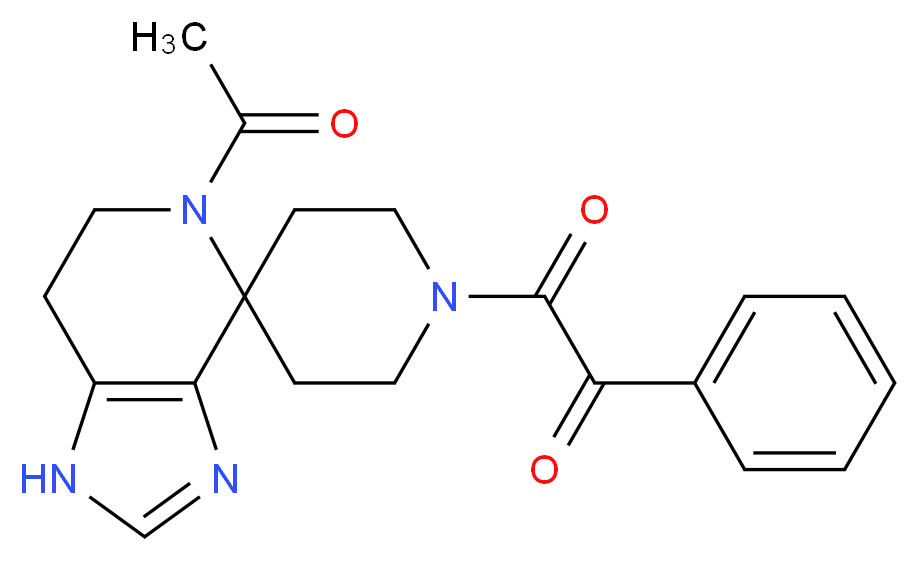2-(5-acetyl-1,5,6,7-tetrahydro-1'H-spiro[imidazo[4,5-c]pyridine-4,4'-piperidin]-1'-yl)-2-oxo-1-phenylethanone_Molecular_structure_CAS_)