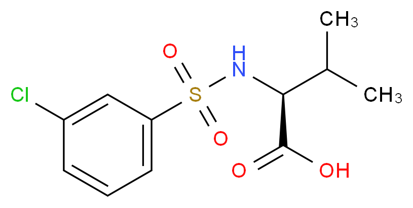 (2S)-2-{[(3-chlorophenyl)sulfonyl]amino}-3-methylbutanoic acid_Molecular_structure_CAS_)