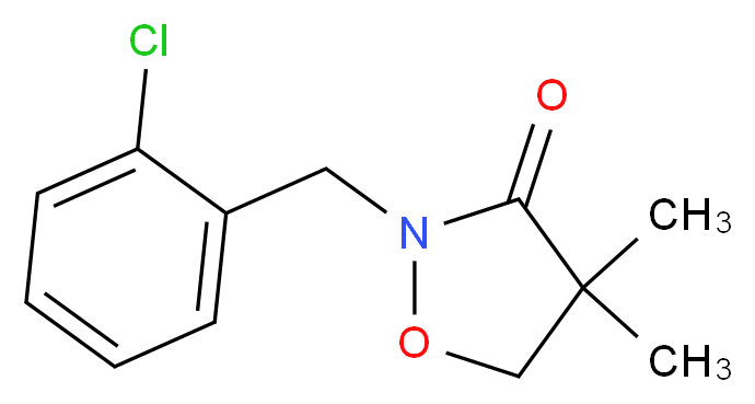 2-((2-chlorophenyl)methyl)-4,4-dimethyl-3-isoxazolidinone_Molecular_structure_CAS_81777-89-1)
