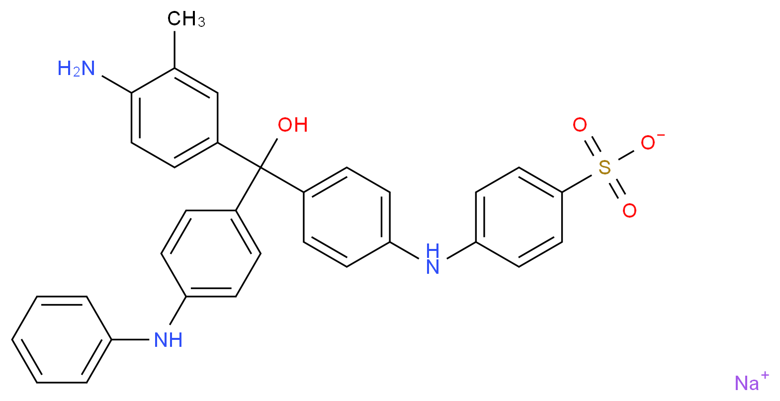 Alkali blue solution_Molecular_structure_CAS_)