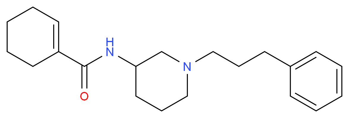 N-[1-(3-phenylpropyl)-3-piperidinyl]-1-cyclohexene-1-carboxamide_Molecular_structure_CAS_)