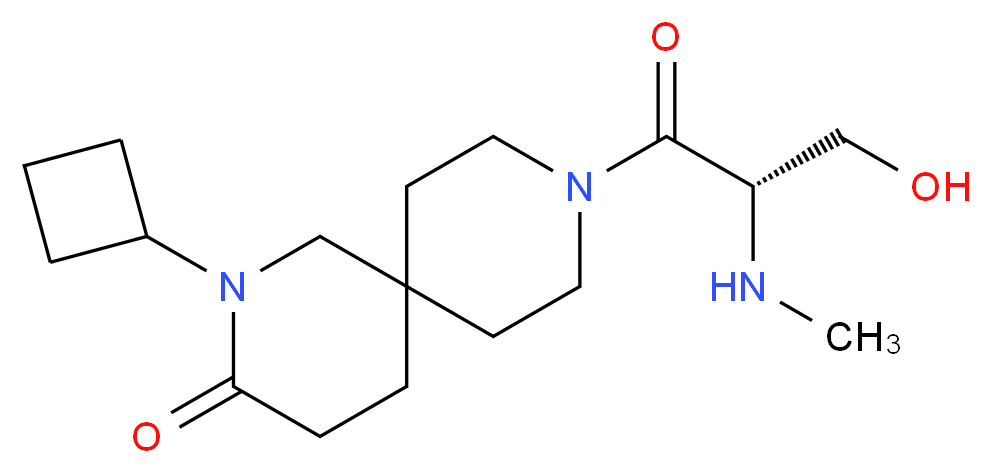 2-cyclobutyl-9-(N-methyl-L-seryl)-2,9-diazaspiro[5.5]undecan-3-one_Molecular_structure_CAS_)