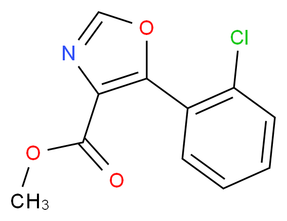 Methyl 5-(2-chlorophenyl)oxazole-4-carboxylate_Molecular_structure_CAS_89204-91-1)