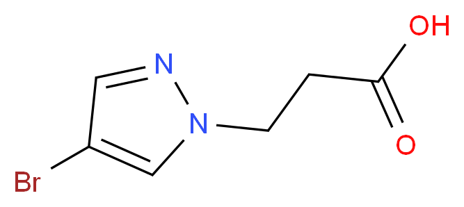 3-(4-Bromo-1H-pyrazol-1-yl)propanoic acid_Molecular_structure_CAS_)