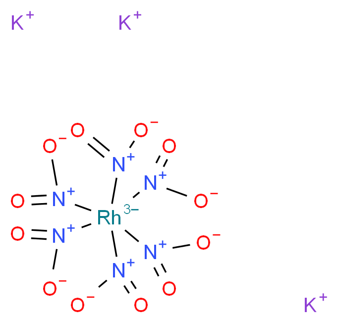 Potassium hexanitrorhodate(III), Premion&reg;_Molecular_structure_CAS_17712-66-2)