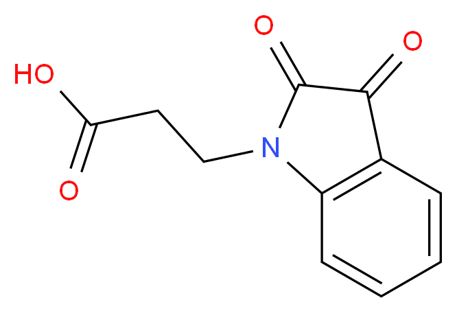 3-(2,3-Dioxo-2,3-dihydro-indol-1-yl)-propionic acid_Molecular_structure_CAS_81250-90-0)