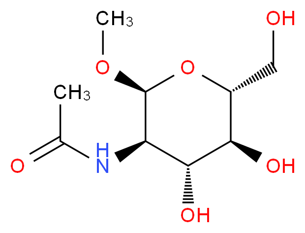 Methyl N-acetyl-α-D-glucosaminide_Molecular_structure_CAS_6082-04-8)