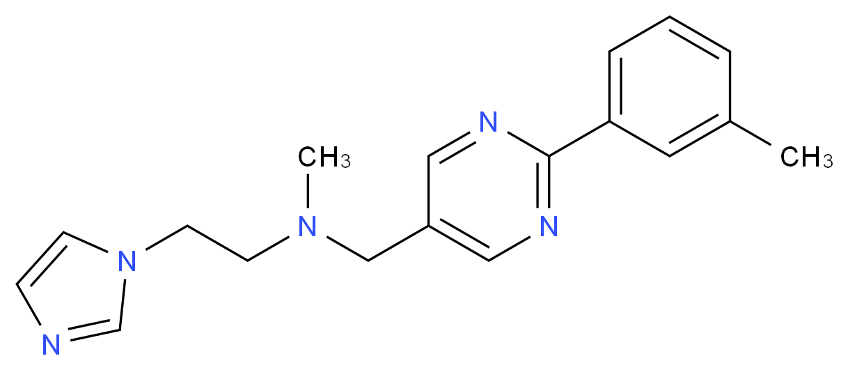2-(1H-imidazol-1-yl)-N-methyl-N-{[2-(3-methylphenyl)pyrimidin-5-yl]methyl}ethanamine_Molecular_structure_CAS_)