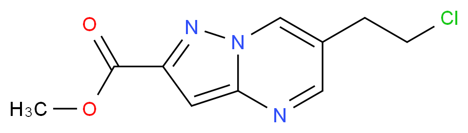 Methyl 6-(2-chloroethyl)pyrazolo[1,5-a]pyrimidine-2-carboxylate_Molecular_structure_CAS_)