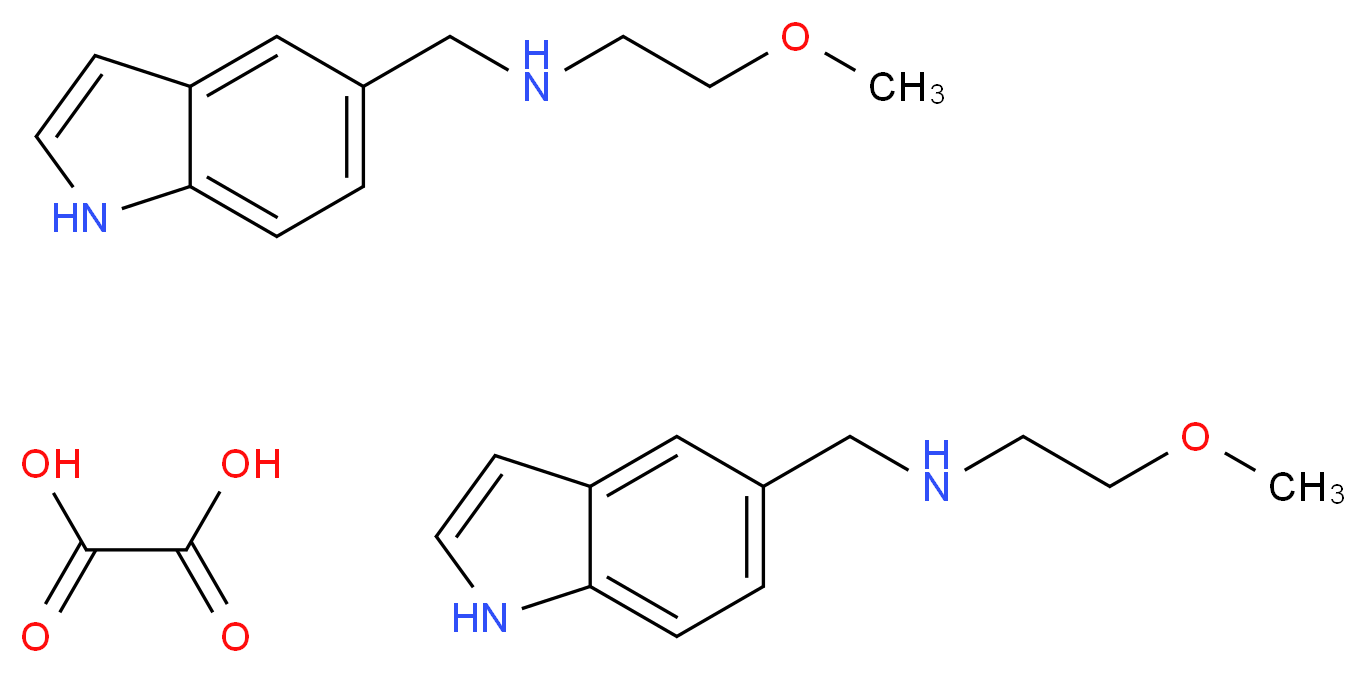 N-((1H-indol-5-yl)methyl)-2-methoxyethanamine hemioxalate_Molecular_structure_CAS_)