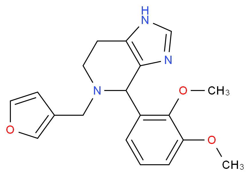 4-(2,3-dimethoxyphenyl)-5-(3-furylmethyl)-4,5,6,7-tetrahydro-1H-imidazo[4,5-c]pyridine_Molecular_structure_CAS_)