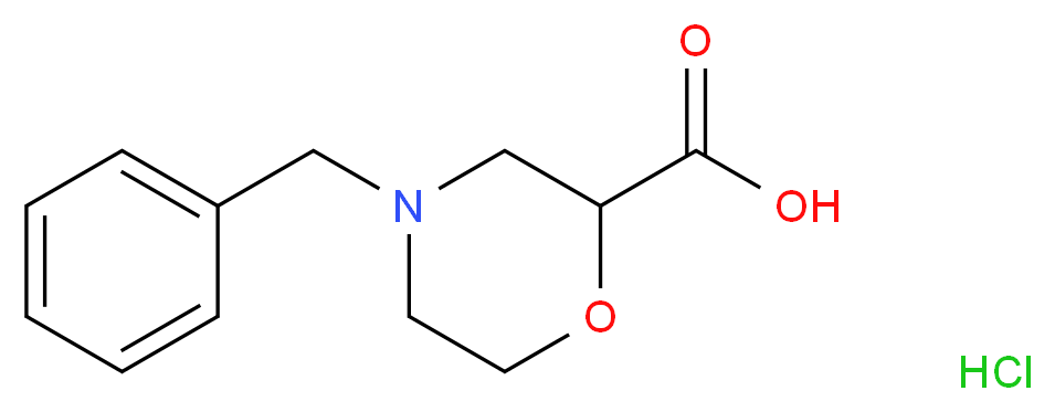 4-Benzyl-2-morpholinecarboxylic acid hydrochloride_Molecular_structure_CAS_135072-15-0)