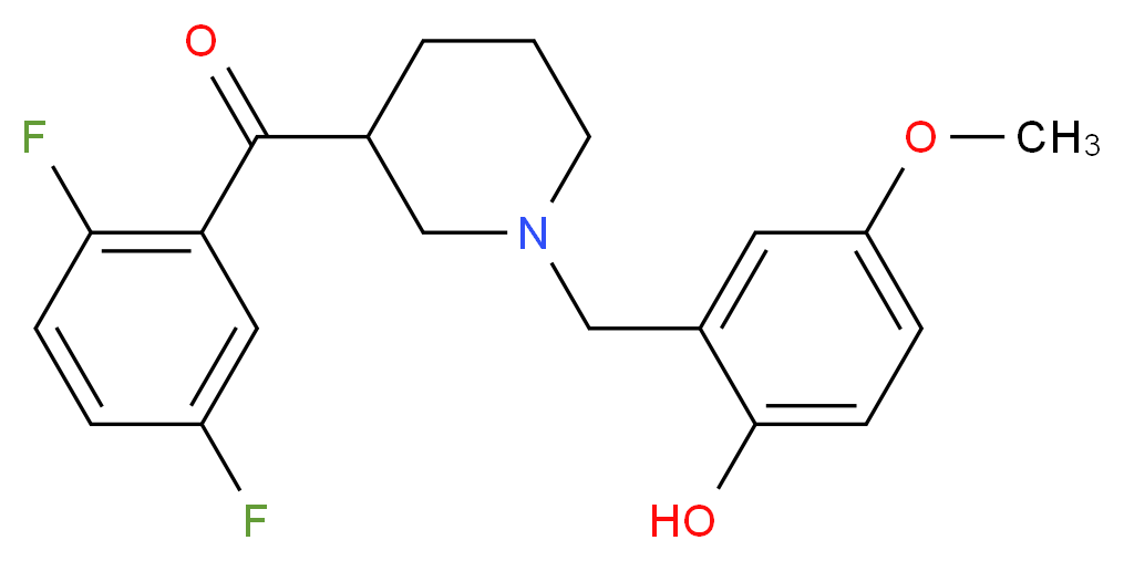 (2,5-difluorophenyl)[1-(2-hydroxy-5-methoxybenzyl)-3-piperidinyl]methanone_Molecular_structure_CAS_)