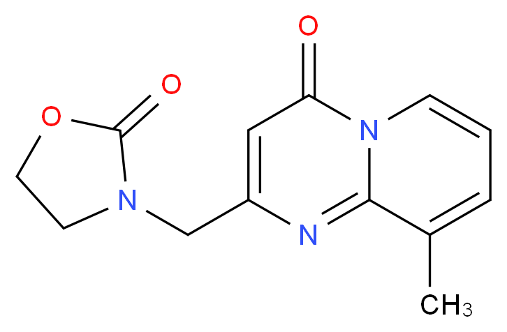 9-methyl-2-[(2-oxo-1,3-oxazolidin-3-yl)methyl]-4H-pyrido[1,2-a]pyrimidin-4-one_Molecular_structure_CAS_)