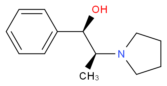 (1R,2S)-1-Phenyl-2-(1-pyrrolidinyl)-1-propanol_Molecular_structure_CAS_127641-25-2)