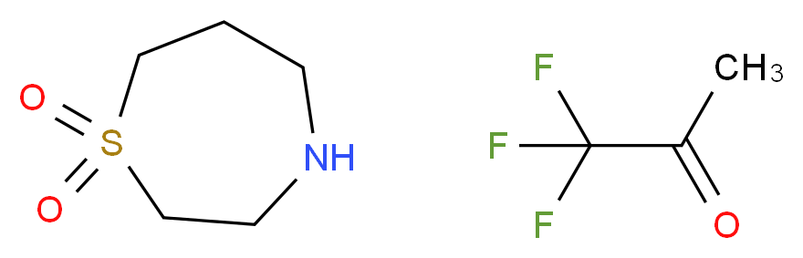 1,4-Thiazepane-1,1-dioxide trifluoroacetate_Molecular_structure_CAS_756815-81-3)