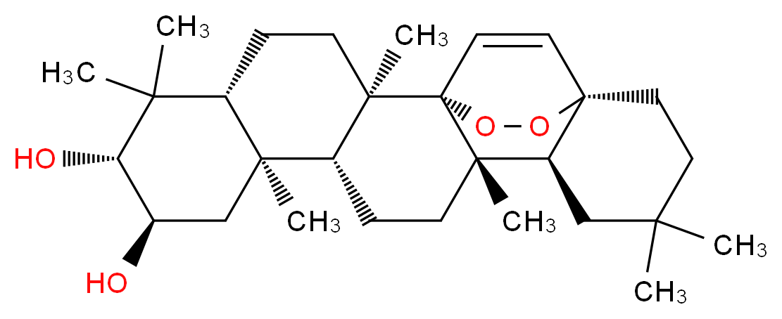14,17-Epidioxy-28-nor-15-taraxerene-2,3-diol_Molecular_structure_CAS_66107-60-6)