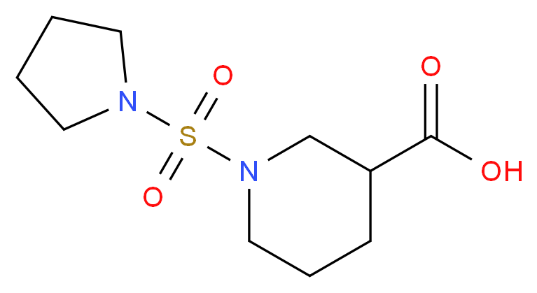 1-(Pyrrolidin-1-ylsulfonyl)piperidine-3-carboxylic acid_Molecular_structure_CAS_1042640-05-0)