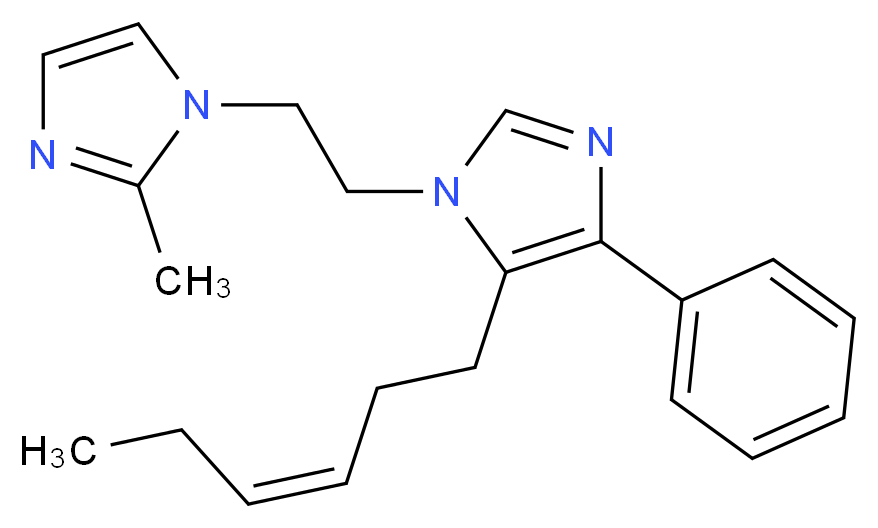 5-[(3Z)-hex-3-en-1-yl]-1-[2-(2-methyl-1H-imidazol-1-yl)ethyl]-4-phenyl-1H-imidazole_Molecular_structure_CAS_)