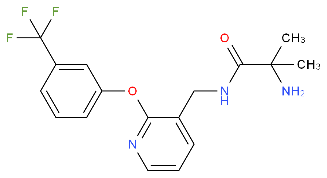 2-methyl-N~1~-({2-[3-(trifluoromethyl)phenoxy]pyridin-3-yl}methyl)alaninamide_Molecular_structure_CAS_)