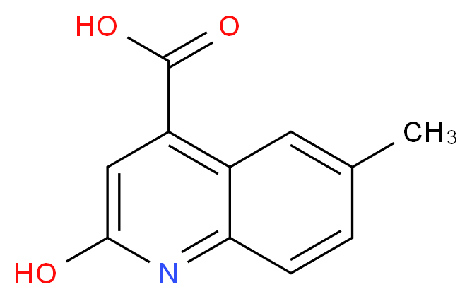 2-Hydroxy-6-methylquinoline-4-carboxylic acid_Molecular_structure_CAS_33274-47-4)