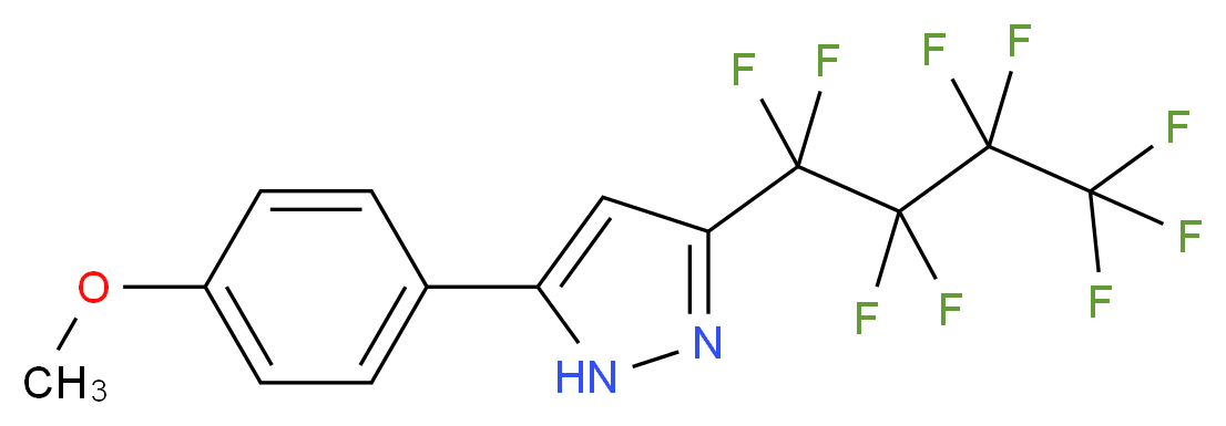 5-(4-Methoxyphenyl)-3-perfluorobutyl-1H-pyrazole_Molecular_structure_CAS_)
