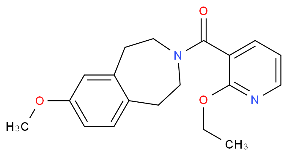 3-[(2-ethoxypyridin-3-yl)carbonyl]-7-methoxy-2,3,4,5-tetrahydro-1H-3-benzazepine_Molecular_structure_CAS_)